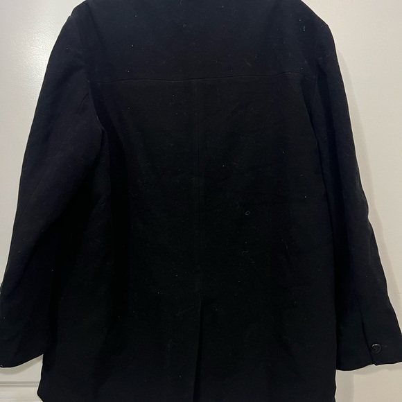 Cole Haan Black Overcoat Size XL - Picture 5 of 7